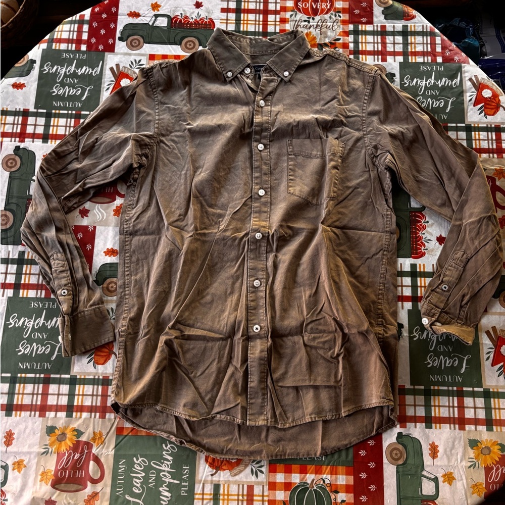 Club Room - Men's Brown Button-Up Jacket